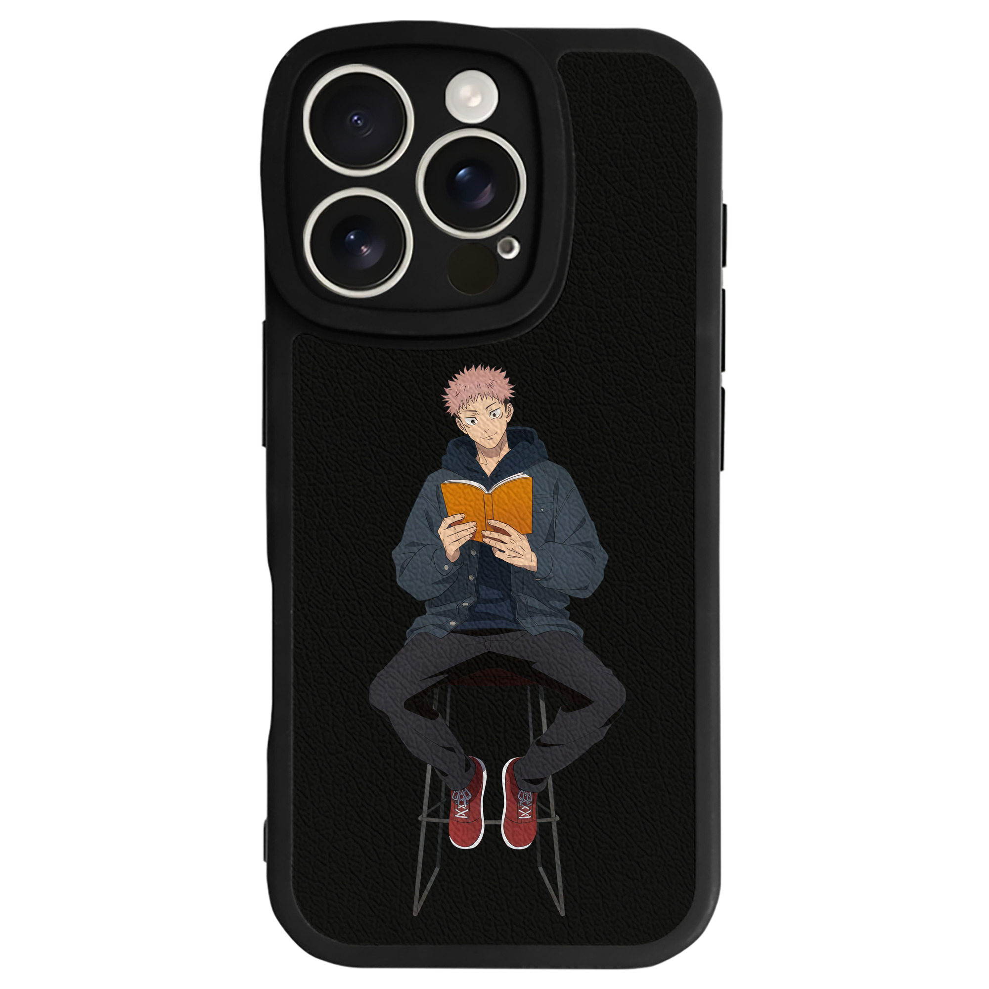 （画像用） 呪術廻戦 Jujutsu Kaisen 【iPhone 16シリーズ対応】シリコンスマホケース（レザー調） 材質：シリコン